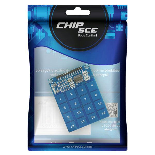 Módulo Teclado de Membrana Matricial 4X4 16 Teclas para Arduino
