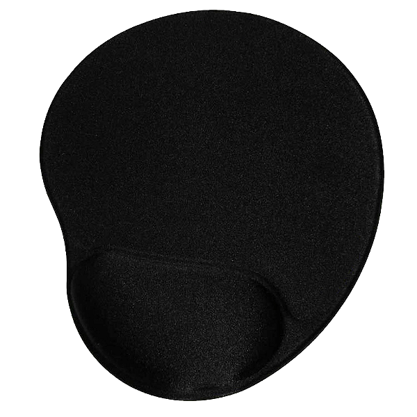 Mouse pad com apoio de punhos gel preto