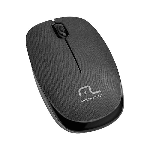 Mouse Sem Fio 2.4 Ghz 1200 Dpi Preto Usb Multilaser - MO251