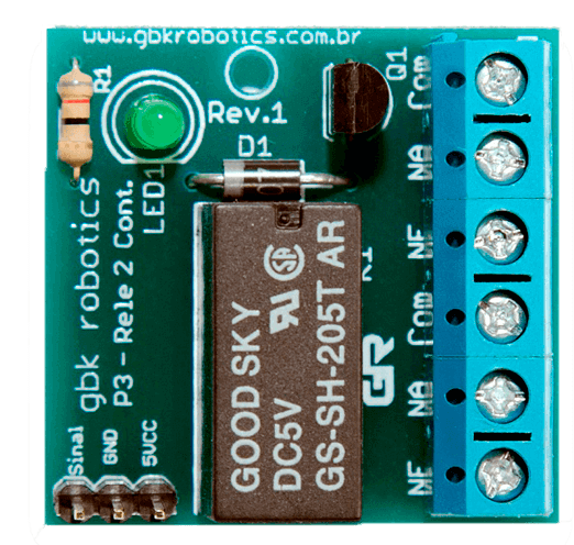 P3 – Modulo Rele com Saída Dupla