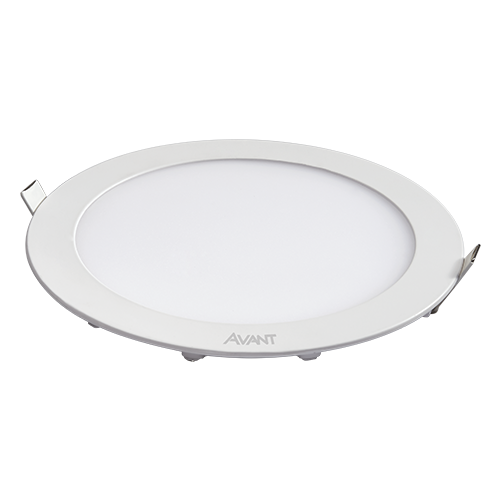 Painel LED 18w Redonda Branco Frio Embutir Avant