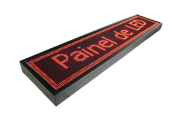 Painel P10 Vermelho 100x20cm