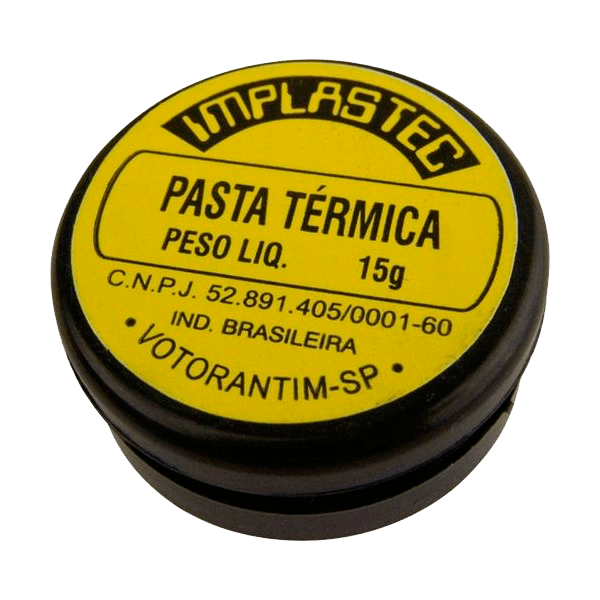 Pasta térmica de silicone IMPLASTEC 15g