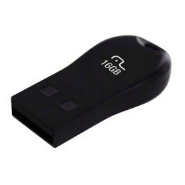 Pen Drive Multilaser 16GB. PD771 Mini Preto