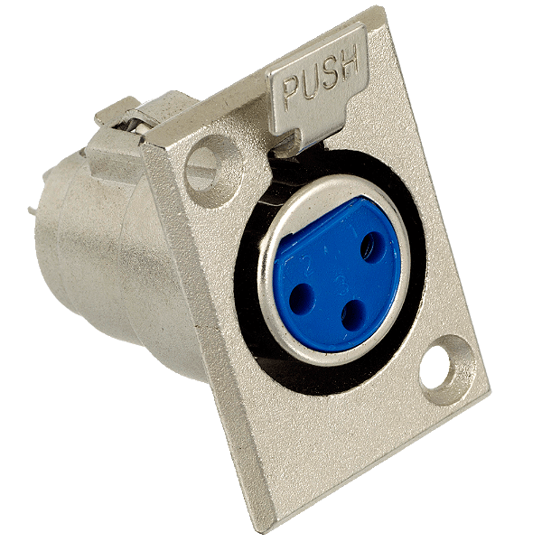 Pino Cannon Fêmea para Painel Metal