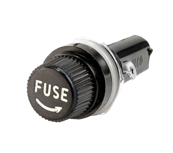 Porta Fusível de Vidro Rosca Grande 6x30mm