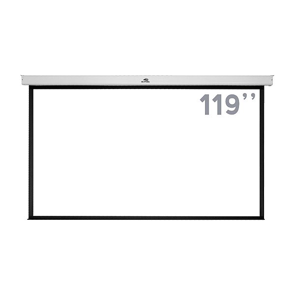 Tela de Projeção Retrátil 119 Polegadas Sumay, Formato Cinema 16:9, 2,64X1,47M