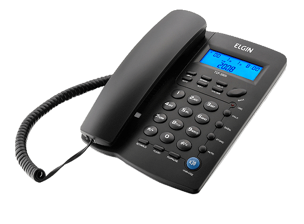 Telefone com Fio TCF 3000 Preto