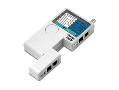 Testador de Cabos - RJ45,RJ11,BNC e USB 4em1 - Hikari - HTC-41