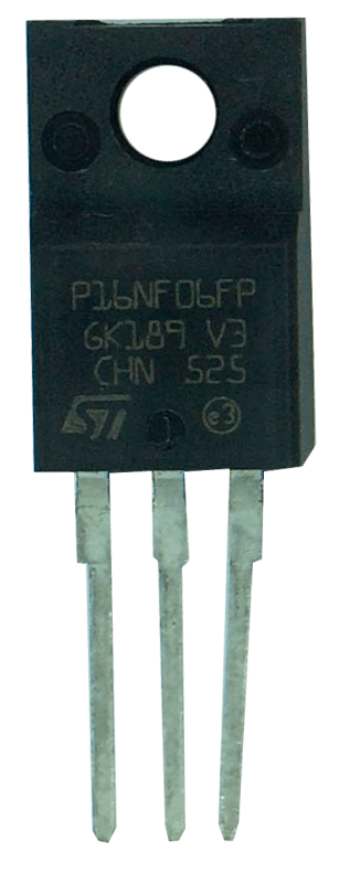 Transistor P 16NE06 FP Isolado
