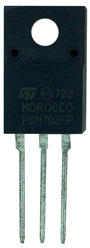 Transistor P 6N70 ZEP Isolado