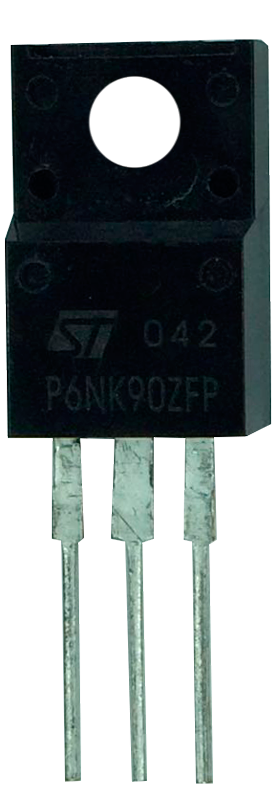 Transistor P 6NK90 ZED Isolado