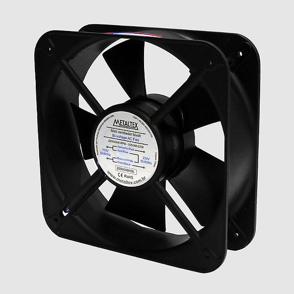 Ventoinha 200x200x60mm Bivolt Metaltex
