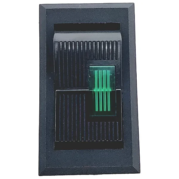 Chave Quadrada C/Luz L/D 3T.Verde Margirius 14123