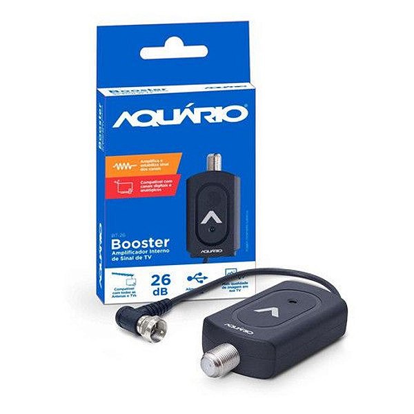 Amplificador 26dB Booster AQUARIO BT-26