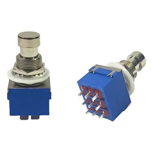 CHAVE PEDAL GUITARRA ON-ON 9P SOLDA PBS24302PA