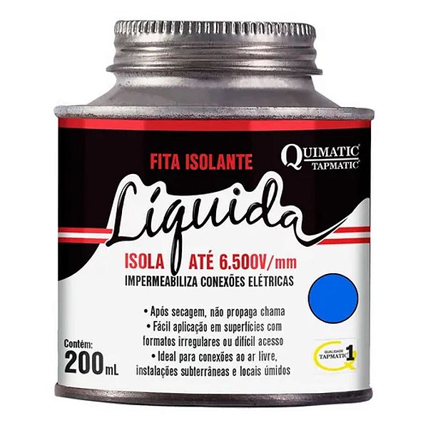 FITA ISOLANTE LIQUIDA (AZUL) Quimatic - 200 mL