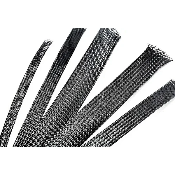 Malha de Nylon Expansível 6,0 mm BSPET 6,0 Black "Valor por metro"