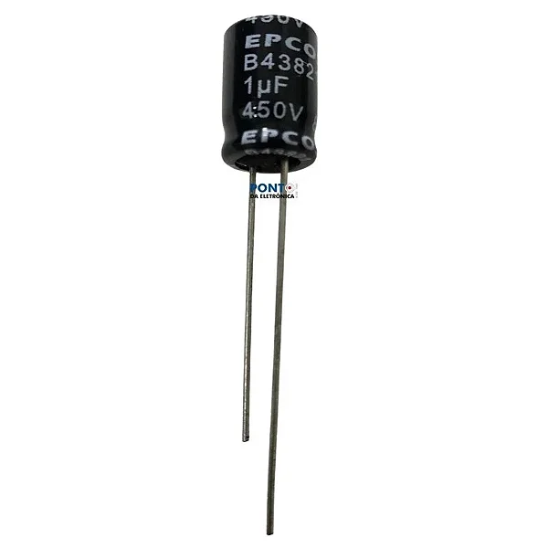 Capacitor Eletrolitico Epcos 1uF 450V 8x11mm