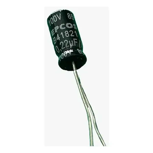 Capacitor Eletrolitico Epcos 0,22uF 100V 5x11mm