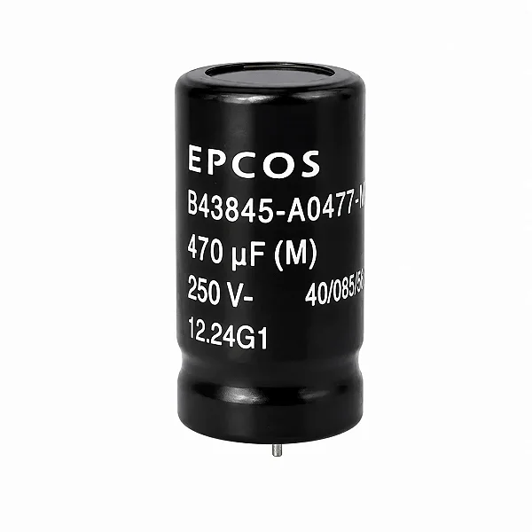 Capacitor Eletrolitico Epcos B43845A0477M0 470uF 250V