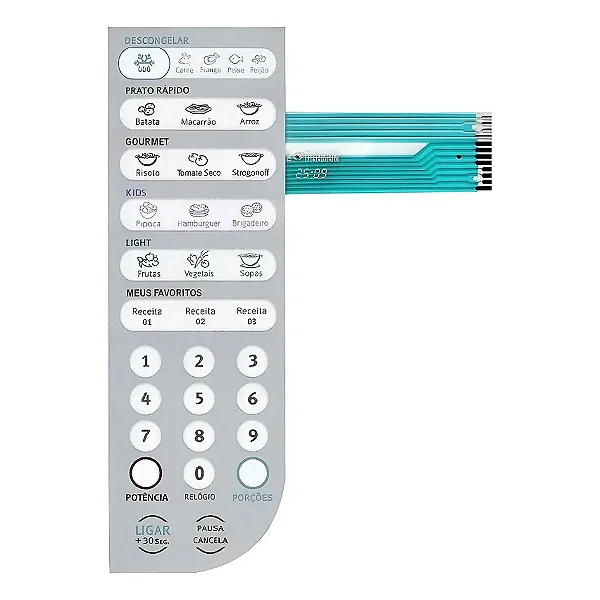 Membrana Microondas Electrolux MEF 41 Invertida Conector