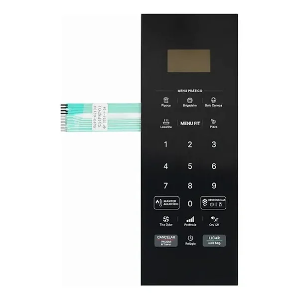Membrana Microondas Philco PM 36 Preta Painel Touch
