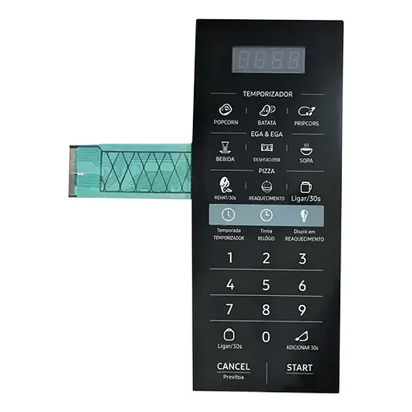 Membrana Microondas Electrolux ME 3 EP Preta 23,5x9,4cm