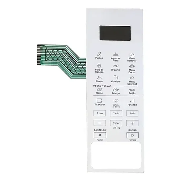 Membrana Micro-ondas Brastemp BMS 46 AB Branca Sem Relevo