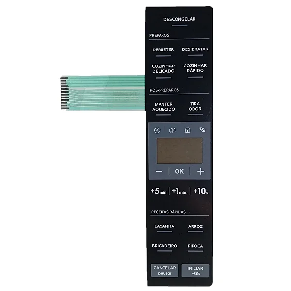 Membrana Micro-ondas Electrolux ME23 ME23S Preta 26,2x6,2cm