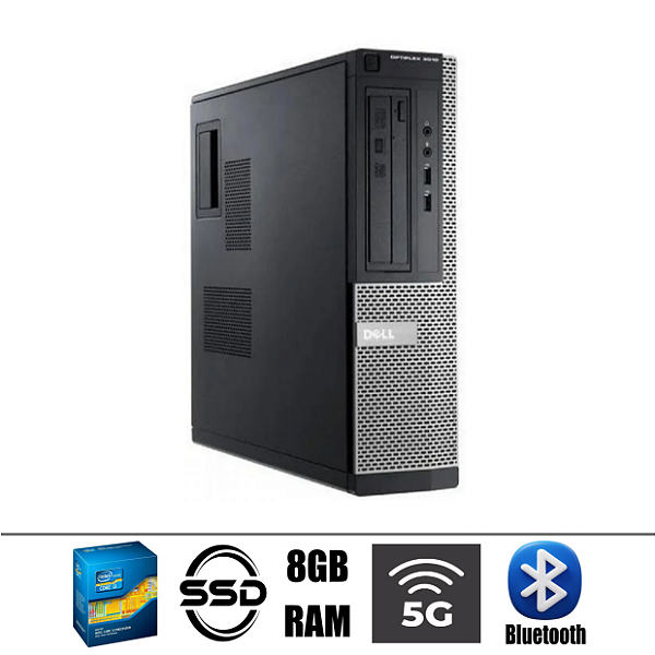 Computador Dell Optiplex Core i3 3.40 GHZ 8GB SSD WIFI 5G E BLUETOOTH. 1 Ano de Garantia. Até 12x Sem Juros/10% OFF Pix. Entrega e Instalação Grátis.