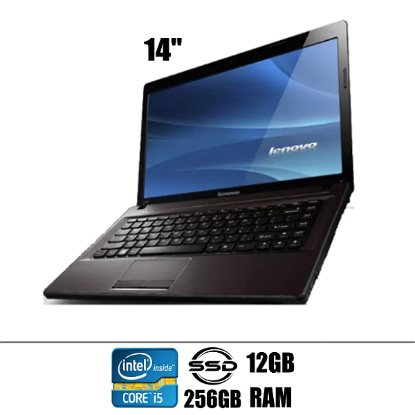 Notebook Lenovo G480 14 Polegadas Core i5 3210M 2.50GHZ 12GB SSD 256GB. 1 Ano de Garantia. Até 12x Sem Juros/10% OFF Pix. Entrega e Instalação Grátis.