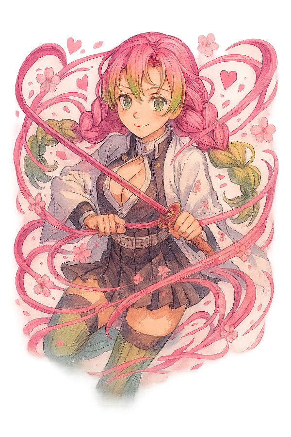 🌸💖 Camisa Mitsuri 2 Kanroji – Coleção Demon Slayer
