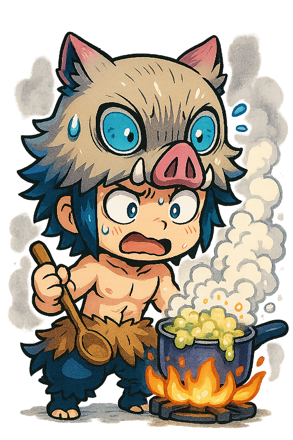 🍳 Inosuke Cozinheiro – Coleção Chibi