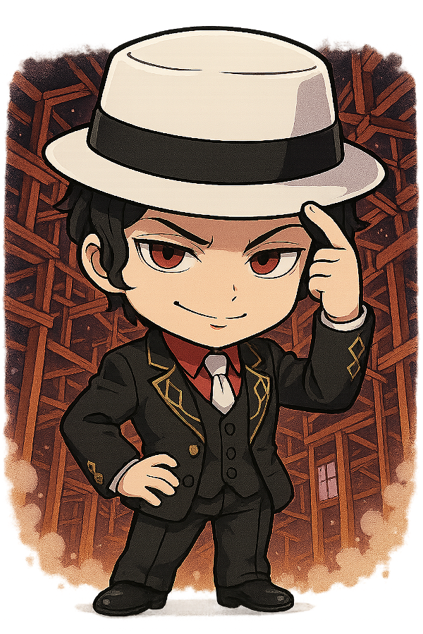 🎩 Muzan Jackson no Castelo – Coleção Chibi