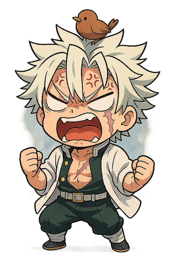 😡 Sanemi Revoltado – Coleção Chibi