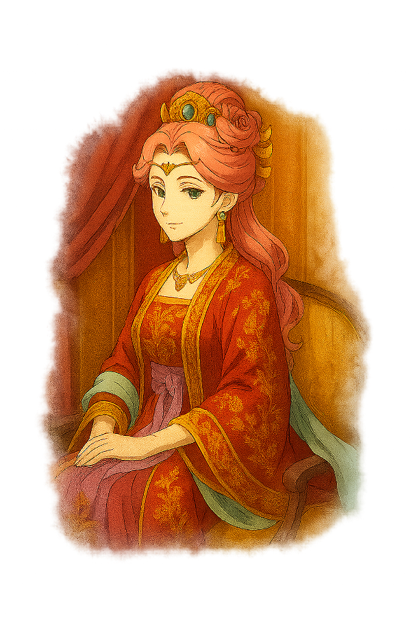 ✨🌸 Lady Gyokuyou Sentada – Diário de uma Apotecária