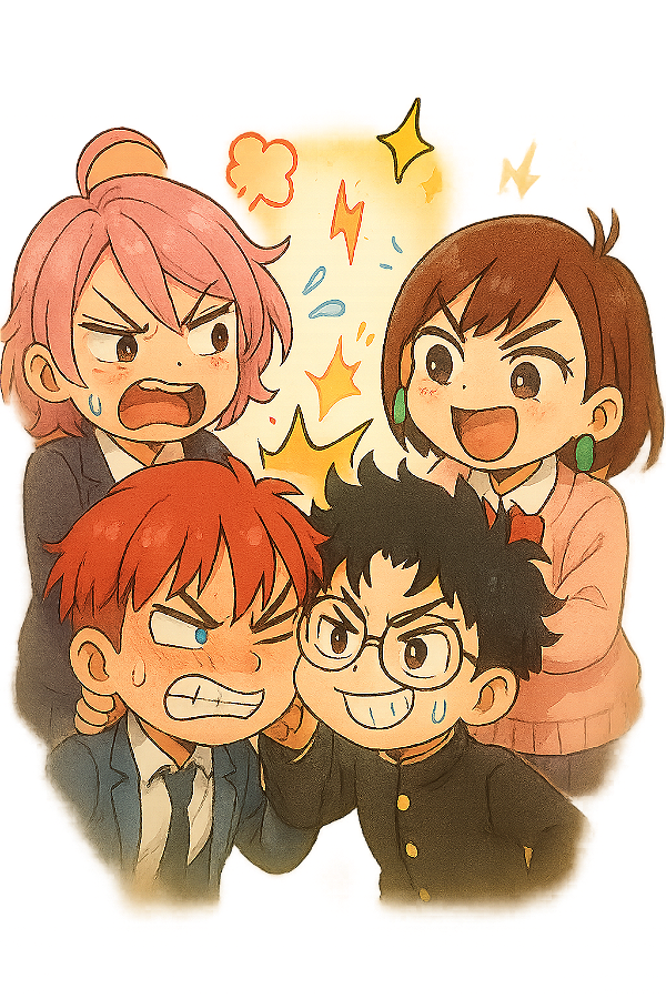 ✨👻 Quarteto DanDaDan – Versão Chibi