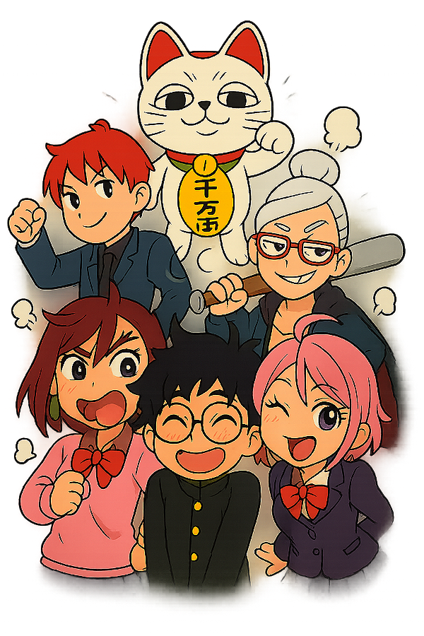 👥✨ Time DanDaDan – Edição Chibi