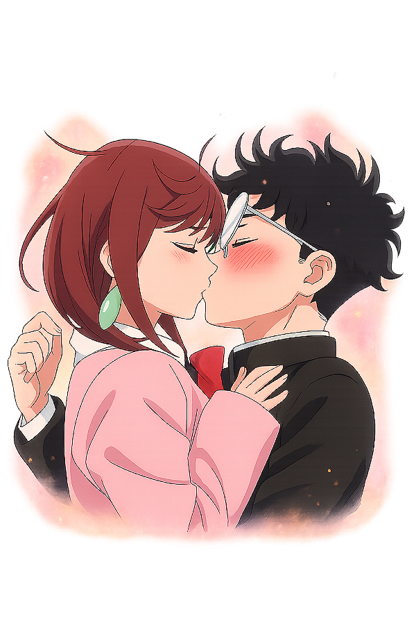 👩‍❤️‍👨💋 Momo & Okarun Beijo – Coleção DanDaDan