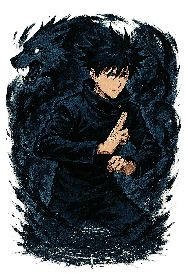 ✨🐺 Megumi Sombras – Jujutsu Kaisen | Camisa Anime