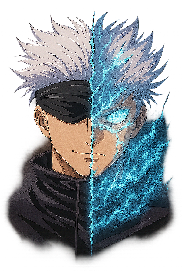 ✨💥 Gojo Satoru Dual – Jujutsu Kaisen | Camisa Anime