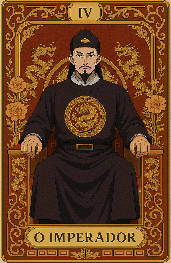 ✨🐉 O Imperador – Tarot Anime | Diário de uma Apotecária