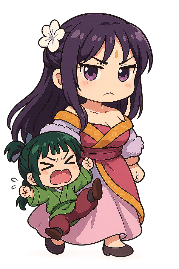 ✨🌸 Pairin & Maomao Chibi – Dupla Impagável | Diário de uma Apotecária