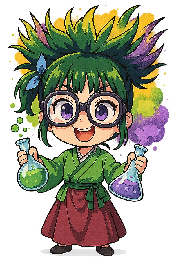 ✨🧪 Maomao Cientista Chibi – Cabelos em Explosão | Diário de uma Apotecária