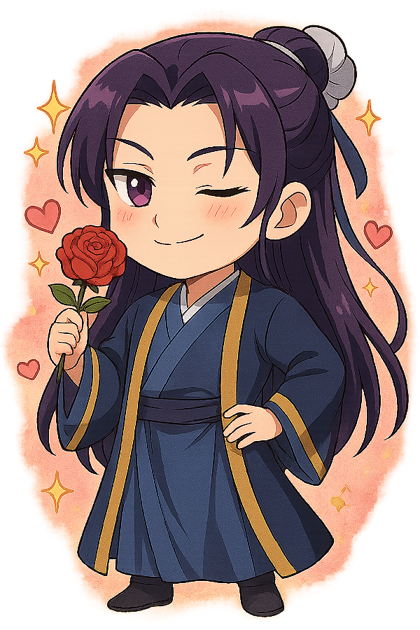 ✨🌹 Jinshi Galã Chibi – Diário de uma Apotecária