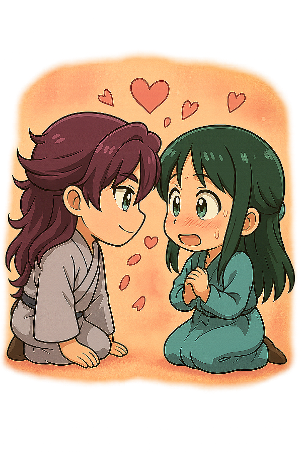 ✨💕 Momento Aconchegante Chibi – Jinshi & Maomao | Diário de uma Apotecária