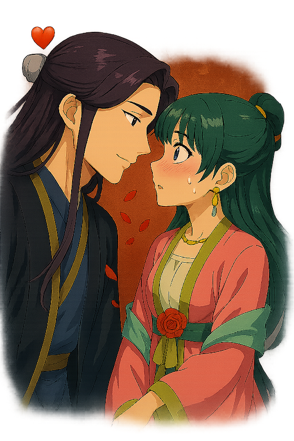 ✨🌹 Instante de Confissão – Maomao e Jinshi | Diário de uma Apotecária