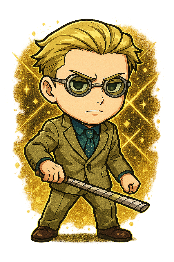 💼⚔️ Nanami Determinado – Jujutsu Kaisen | Camisa Anime Chibi
