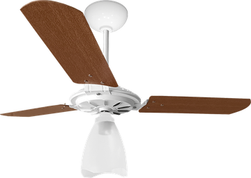 Ventilador De Teto Yris Branco/Mogno 127V Ventex